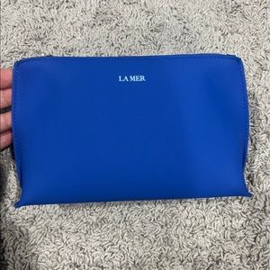 La mer make up bag and samples